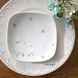 うつわやみたす 皿 プレート シマエナガ 陶器 Amazon | ノーブランド品シマエナガ皿食器ボール陶器プレート