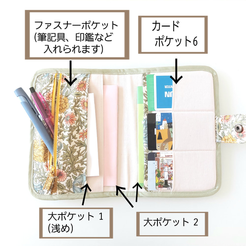 クリエイティブメモリーズ　台紙カバー、マルチポケットケース 嵩張らない！母子手帳ケース (Mサイズ用) コンパクト がま口 北欧