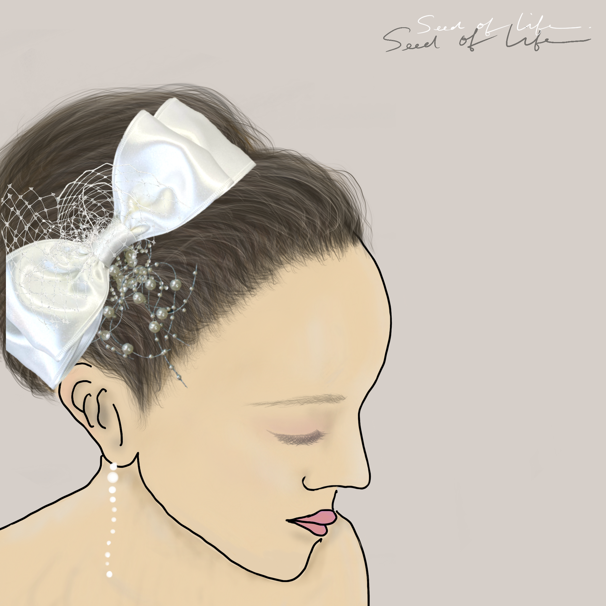 ❁Head Dress❁オードリーなヘッドドレス【51116】