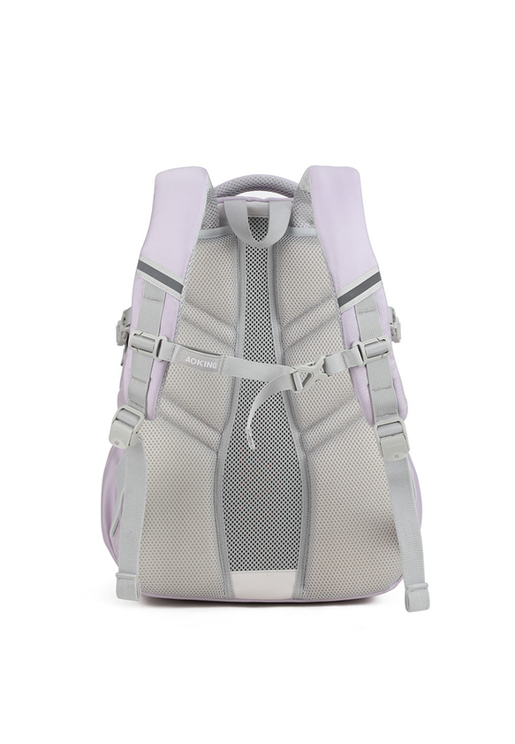 升級版懸浮護脊減重人體工學背包 xn2530B 淺紫色 第5張的照片