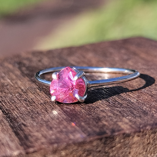 天然石ピンクスピネルシルバー925リング　Silver ring 天然石ピンクスピネルシルバー925リング Silver ring