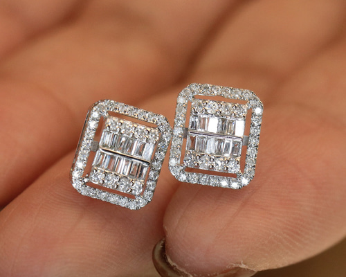 専用JJ302★高級 ダイヤモンド0.5ct K18WG ピアス K18WG ダイヤモンド ピアス/イヤリング 0.50CT