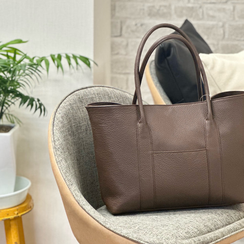 Sale!!フランス産本革】Sサイズ シンプルで使いやすいトートバッグ
