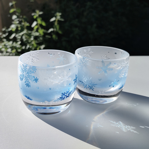 明治　大正　湯呑み　型紙摺　印判　雪輪　雪　結晶 Amazon.co.jp: PINGU×松本セイジ[湯呑]湯のみ マリモクラフト