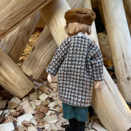 リカちゃん　洋服　ツイード❤︎ロングコート  ハンドメイド リカちゃん 洋服 ツイード❤︎ロングコート ハンドメイド - メルカリ