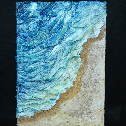 セール商品が満載 油絵 16857309｜Creema 通販 HR 絵画 絵画【海辺の砂浜】 絵画