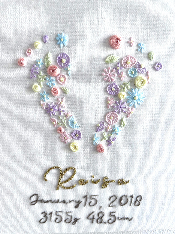 足形刺繍［シンプル］送料込 2枚目の画像
