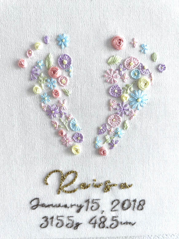 足形刺繍ボード❁シンプルver 6枚目の画像