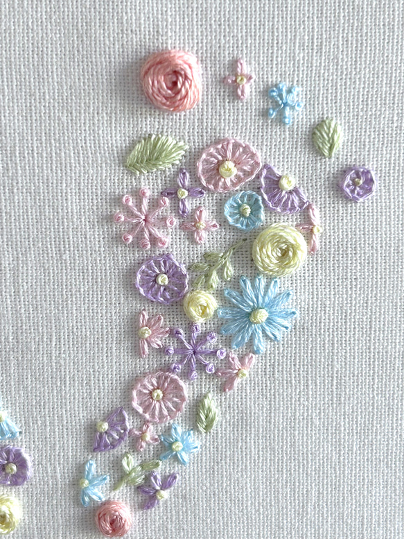 足形刺繍［シンプル］送料込 3枚目の画像