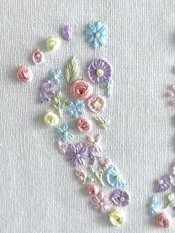 足形刺繍ボード❁シンプルver 4枚目の画像