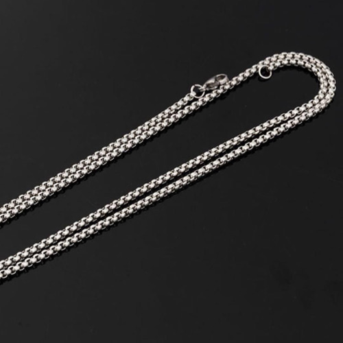 シルバー チェーンネックレス オリジナルボックス付き ボックス チェーン ネックレス シルバー 2mm /60cm ネックレス