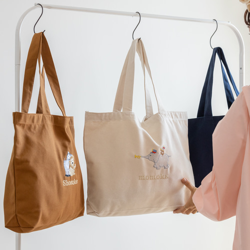 お名前刺繍入り】キャンバストートバッグ マザーズバッグ 出産祝い