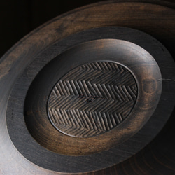 wooden bowl 33cm ヤマザクラのウッドボウル 5枚目の画像