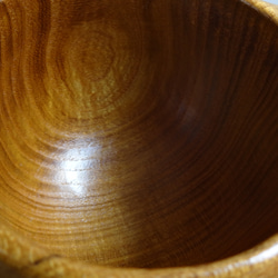 　黄金色の桑の一木彫りコーヒーカップ 豆皿付き 11枚目の画像