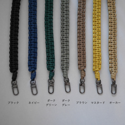 ハンドストラップ パラコード【選べるパーツとカラー】 携帯ストラップ