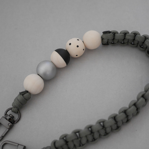 ハンドストラップ パラコード【選べるパーツとカラー】 携帯ストラップ