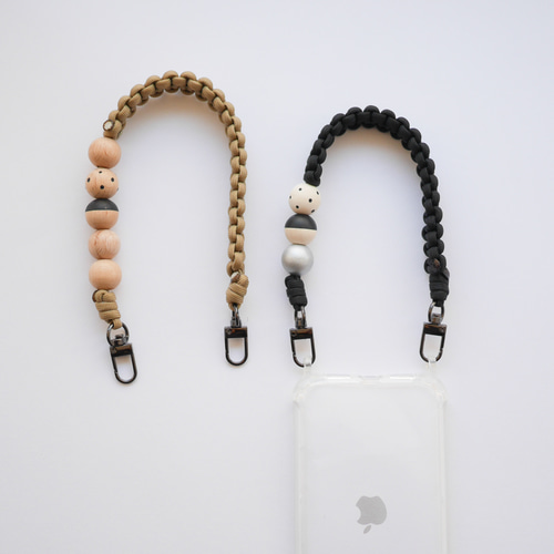 ハンドストラップ パラコード【選べるパーツとカラー】 携帯ストラップ