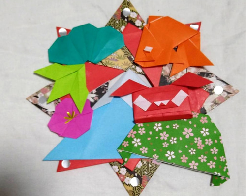 お正月・リース・折り紙 ・壁面飾り【☆送料無料☆】 その他インテリア