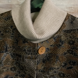 着物リメイク紬の羽織リコート 2枚目の画像