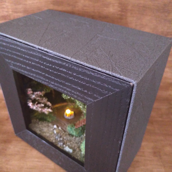 秘密基地 ～月を楽しむ秘湯～◆ジオラマ・アート◆1点物 照明オブジェ◆おしゃれインテリア 立体・オブジェ 樹脂・レジン ZY2857732756(21828円)