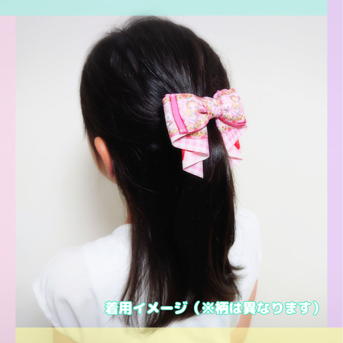 パステルローズのカノンリボンヘアゴム ヘアゴム ☆Chocolate