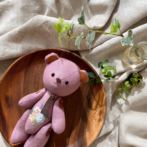 ピンクハウスくまさん刺繍ダブリエ