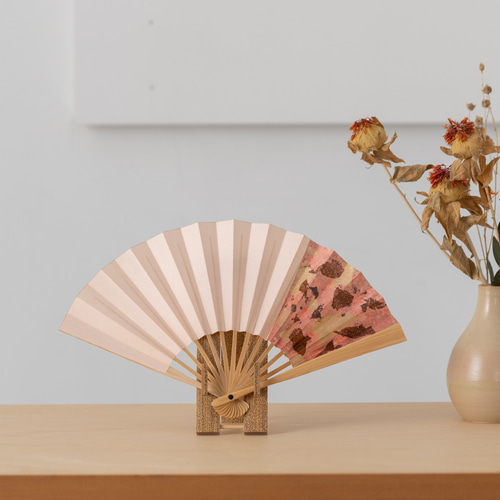 飾り扇mini 箔彩 扇子立て付き その他インテリア雑貨 金彩扇子作家  