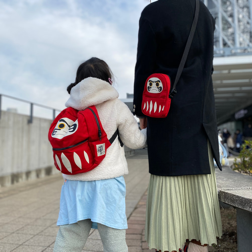 親子でお揃い⭐︎だるまのリュック＆ポーチ 雑貨・その他 ぬく森 通販 