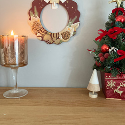 トールペイントのクリスマスリース 7枚目の画像