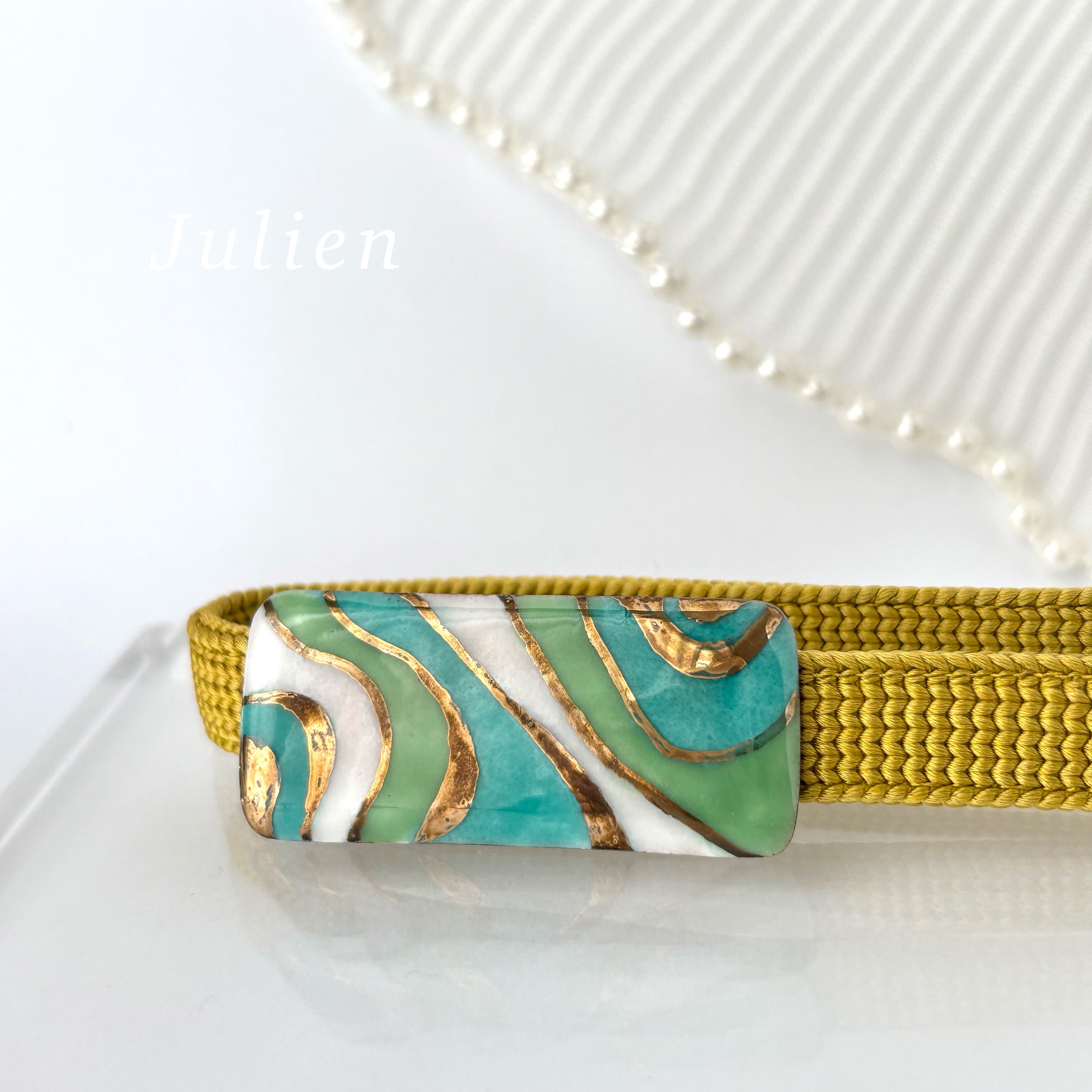 七宝焼き帯留め (528)