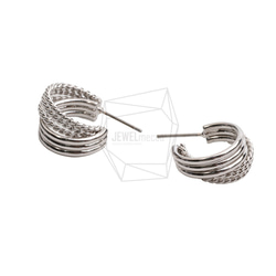 ERG-2560-R [2件] 雙圓柱耳環，雙圓柱耳環 第2張的照片