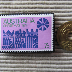 オーストラリア　クリスマス切手ブローチ9122 3枚目の画像