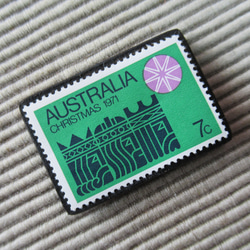 オーストラリア　クリスマス切手ブローチ9123 2枚目の画像
