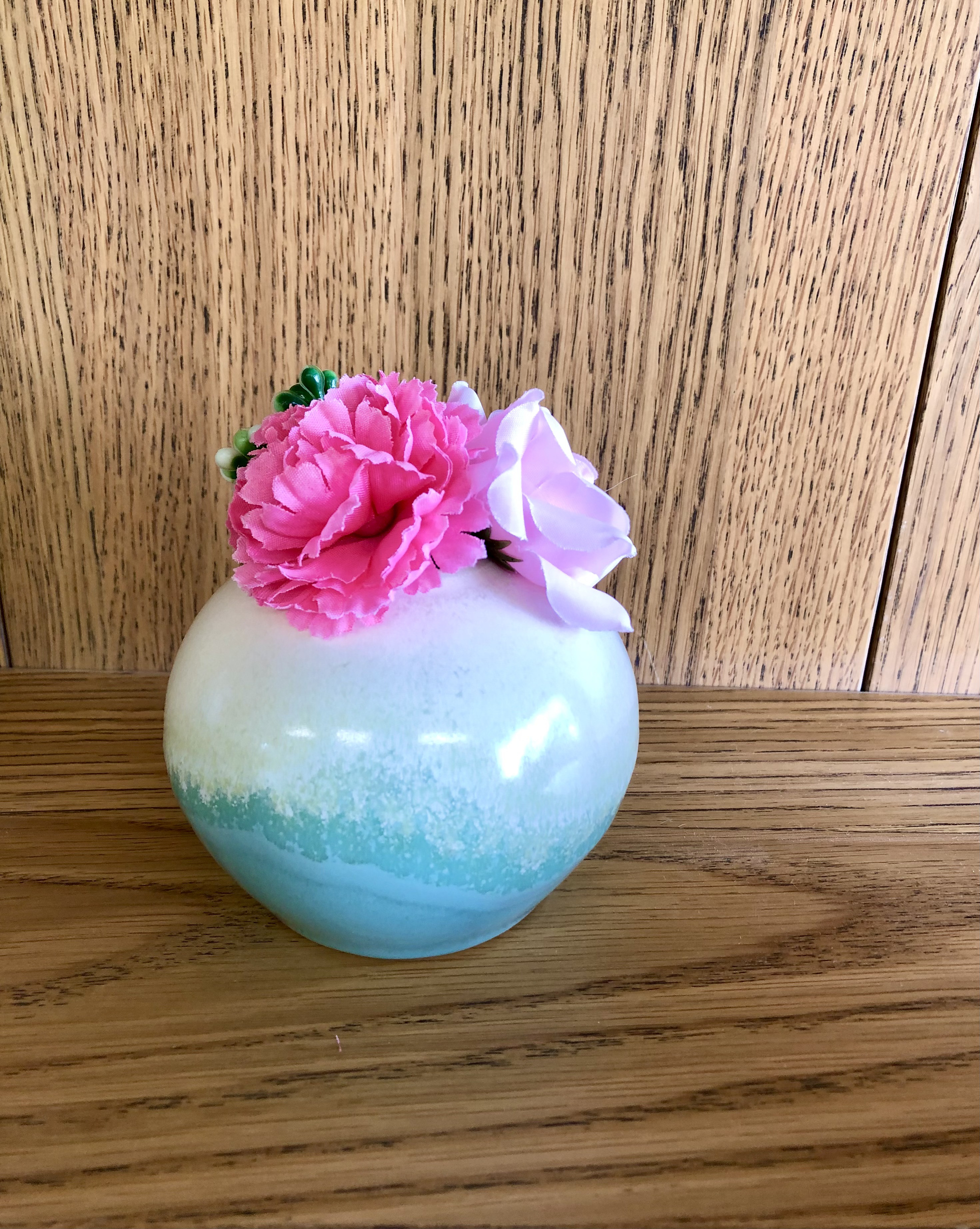 新緑釉一輪挿し 4,674円