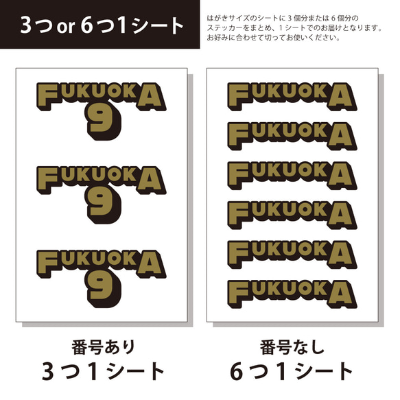 SPORTS NAME STICKER (C)／背番号と名前が入れられるネームステッカー／耐水・耐光・強力粘着 4枚目の画像