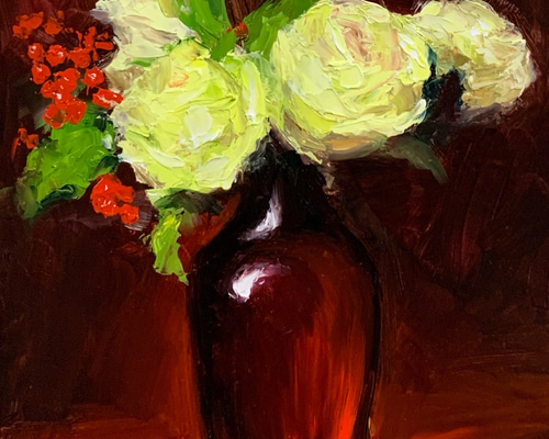 油絵 油彩 油彩画 絵画 絵 【Red rose】 油絵 油彩 油彩画 絵 絵画 【Red rose】 絵画 HR 通販