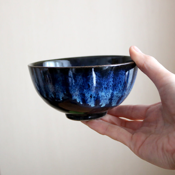 小石原焼 小石原焼き お椀 とんすい ご飯茶碗 取り鉢 秀山窯 陶器 器 NHK イッピンで紹介されました ブルー 和食 9枚目の画像