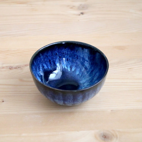 小石原焼 小石原焼き お椀 とんすい ご飯茶碗 取り鉢 秀山窯 陶器 器 NHK イッピンで紹介されました ブルー 和食 8枚目の画像