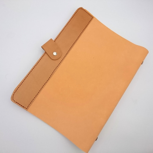 B5手帳/26穴バインダー/オレンジ【一点モノ・現品限り】床革 レザー