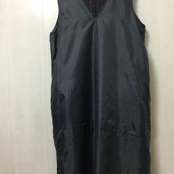 イギリス〜MOON社高級感溢れる生地のシンプルジャンパースカート‼️紺系チェック〜‼️総裏付き‼️ 6枚目の画像