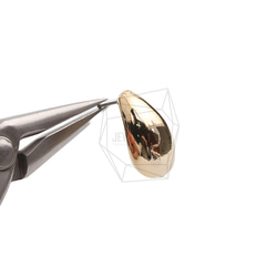 ERG-2565-G [2件] 橢圓形耳釘，橢圓形耳釘 第4張的照片