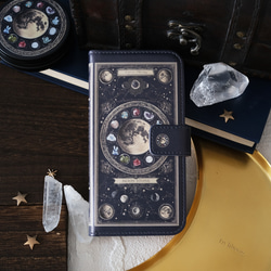 架空の洋書 "誕生石の図鑑" 〜MOON STONE〜 手帳型スマホケース iPhoneケース 全機種対応 14枚目の画像