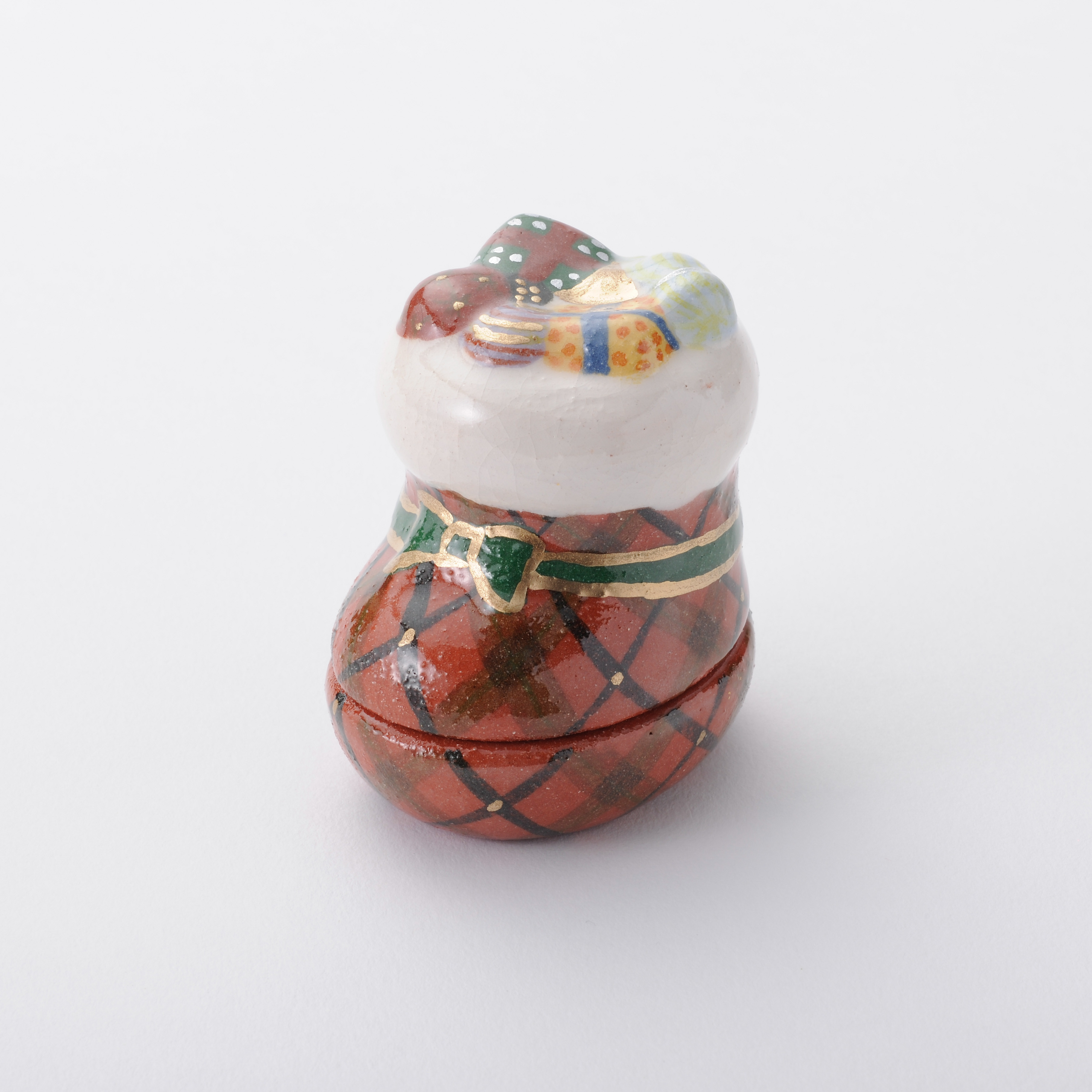 クリスマスツリー　茶道具　楽入 香合