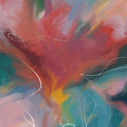 【受注制作】Dream of FLOWER　アートジークレー　キャンバス　インテリア　アート　アブストラクト　抽象画 4枚目の画像