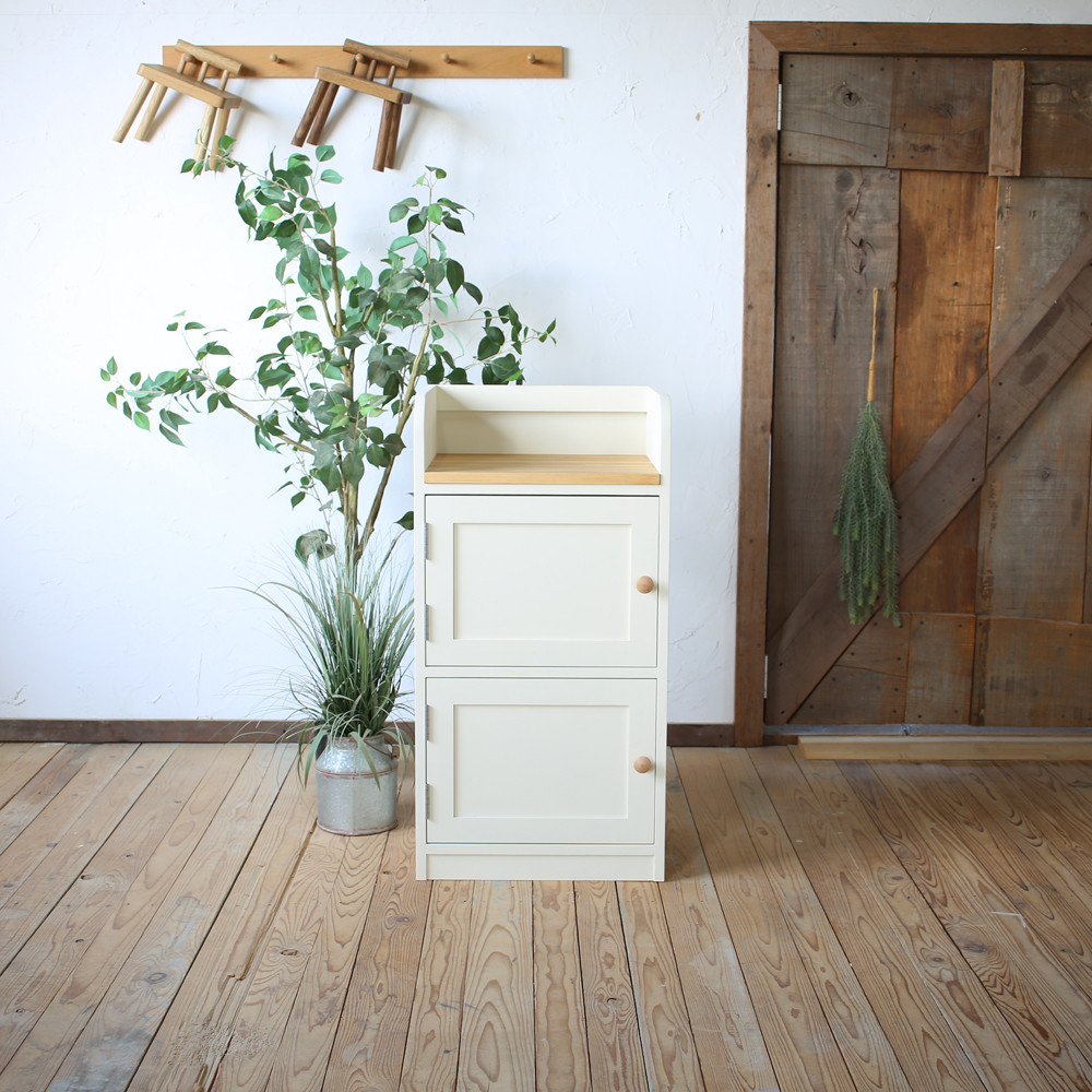 №44　ナチュラルテイストのランドセルラック　本棚　ディスプレイラック　ランドセル収納　【ミルク/ＳＷミドルパイン】