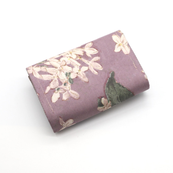 『お札を折らずに入れられる』ミニ財布 リバティ【Archive Lilac アーカイブ・ライラック】 3枚目の画像