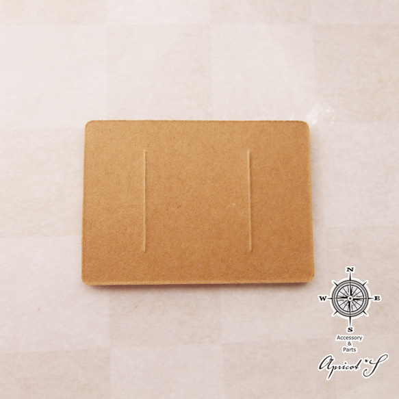 【20枚セット】ヘアピン用 台紙（ クラフト紙 ）長方形 無地 シンプル 梱包 ラッピング 3枚目の画像