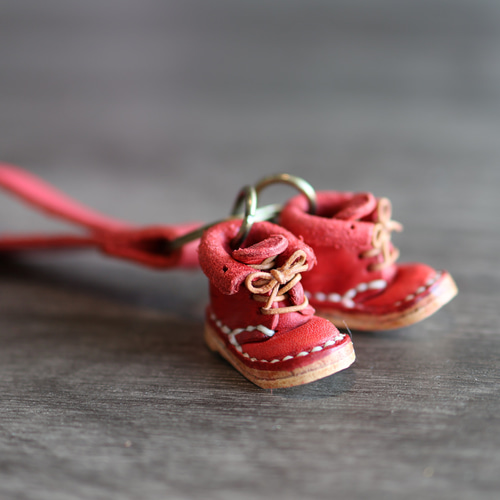 カスタマイズされた彫刻] ハンドメイド ミニ レザー ブーツ シリーズ 2