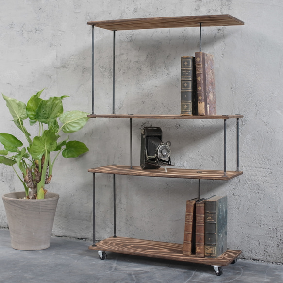 ｗood iron shelf 990*605*225【即納】【送料無料】 3枚目の画像