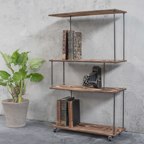 ｗood iron shelf 990*605*225【即納】【送料無料】 2枚目の画像